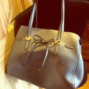 Nanette Lenore silver leather shoulder bag